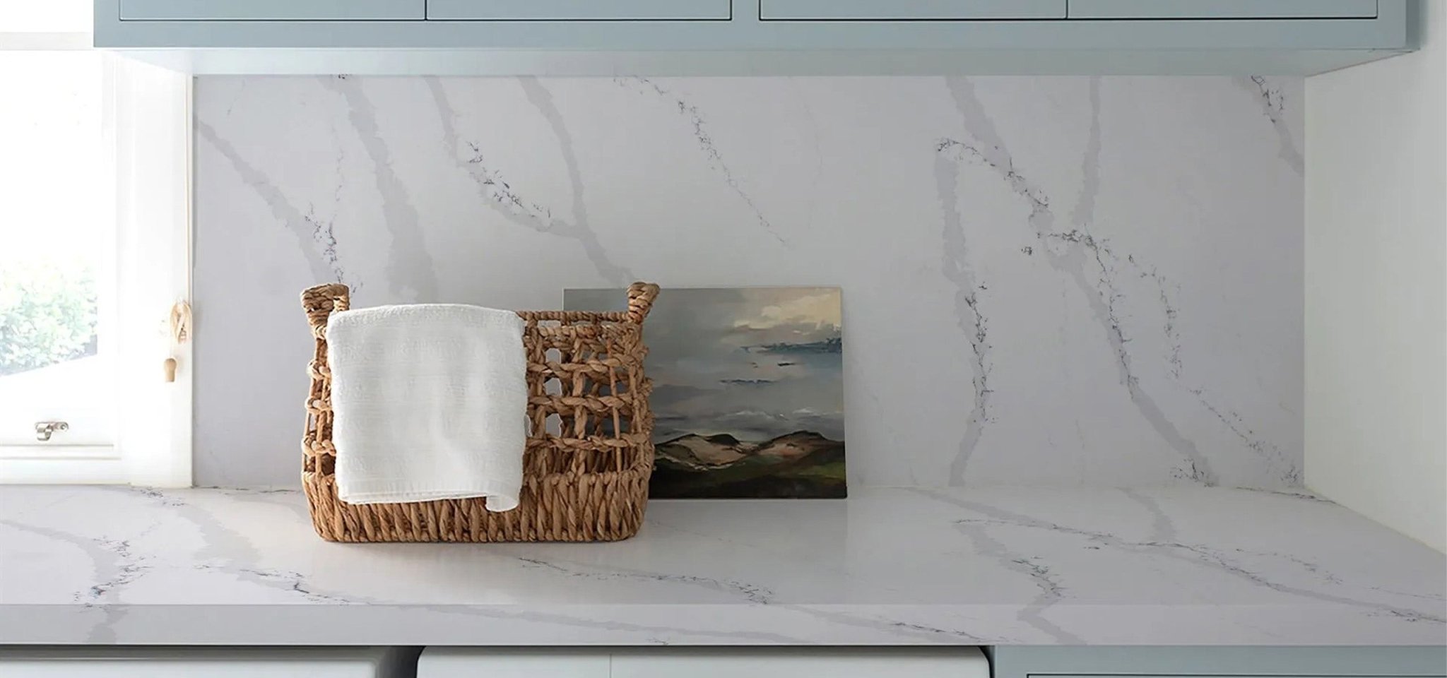 Calacatta Valletta Variant Quartz Variant- Zicana Boutique -2