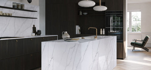 Calacatta Valletta Variant Quartz Variant- Zicana Boutique -6