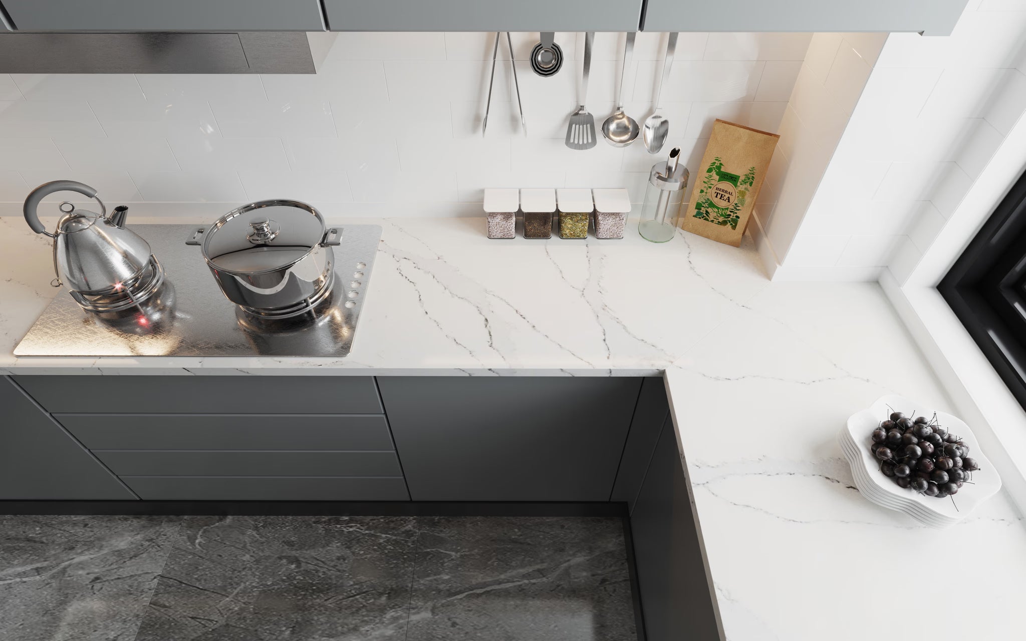 Calacatta Vogue Tessa Quartz Tessa Stones - Zicana Boutique - 3