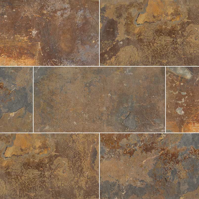 California Gold Slate MSI Field Tiles 12" X 24" MSI - Zicana Boutique - 1