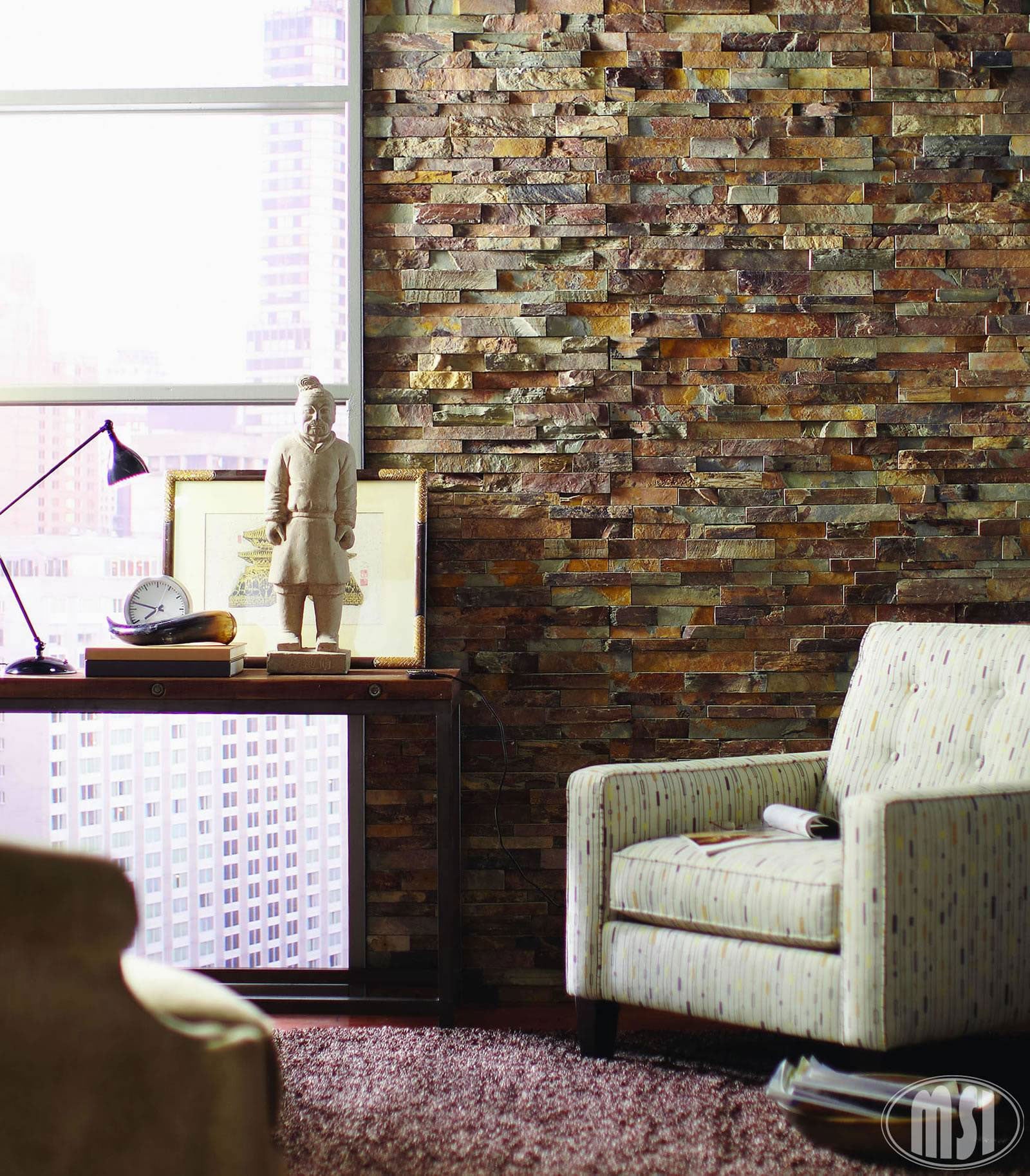 California Gold Slate MSI Field Tiles 6" X 24" Stacked Pattern MSI - Zicana Boutique - 2