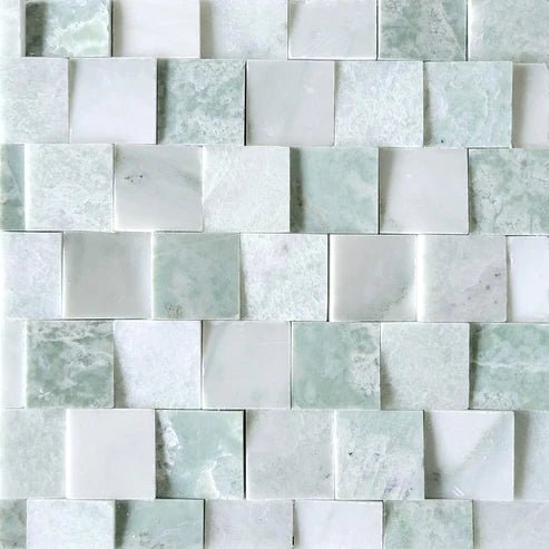 Callan 3D StrataStone 2" Marble Mosaic Tile Zicana Boutique - Zicana Boutique - 1