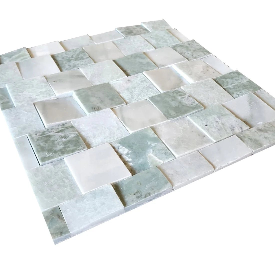 Callan 3D StrataStone 2" Marble Mosaic Tile Zicana Boutique - Zicana Boutique - 2