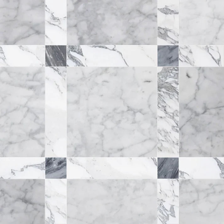 Callen Tundra Square Geometric Waterjet Tile Zicana Boutique - Zicana Boutique - 1