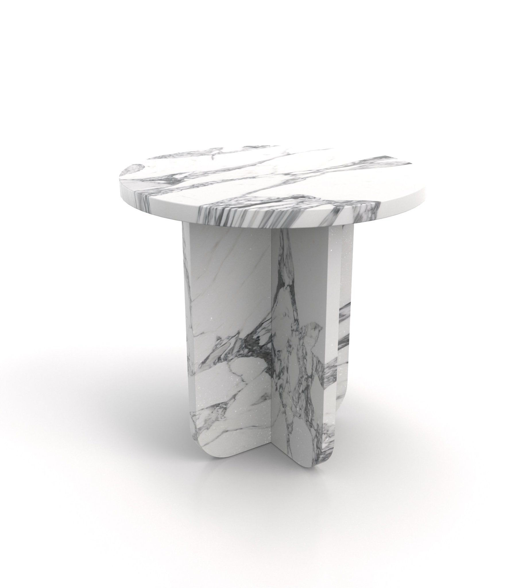 Calypso Side Table Marble Couture - Zicana Boutique - 4