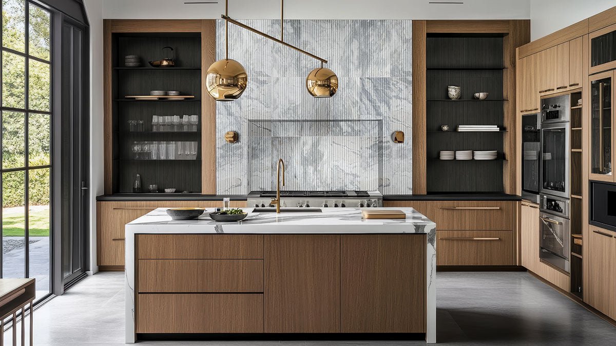 Capri Blue Milano Ribbo Marble MSI Field Tiles 12" X 24" Fluted Pattern MSI - Zicana Boutique - 9