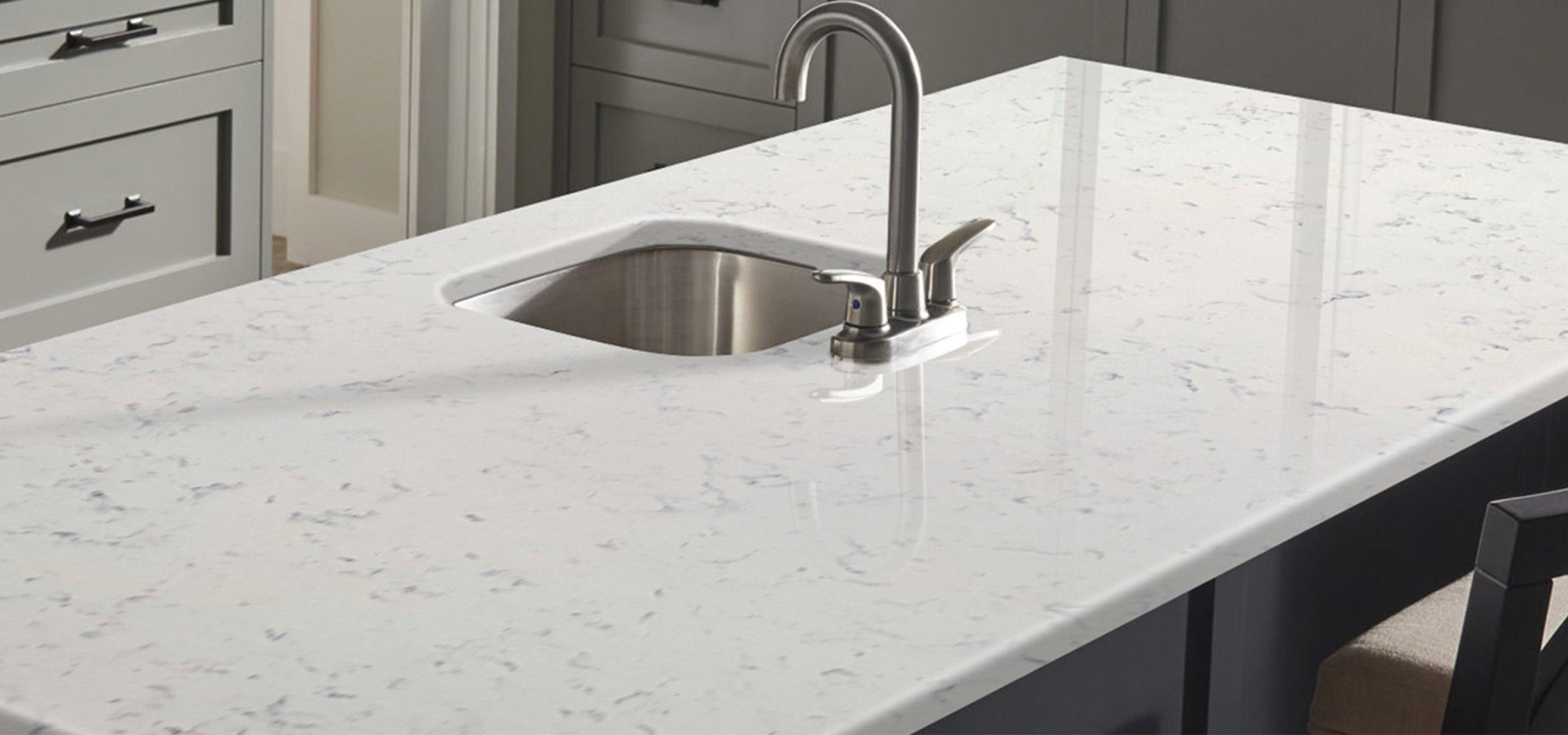 Carrara Bianco Variant Quartz Variant- Zicana Boutique -2