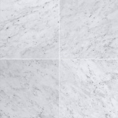 Carrara Select Honed Marble File Tile 18''x18''x3/8'' Zicana Boutique - Zicana Boutique - 1