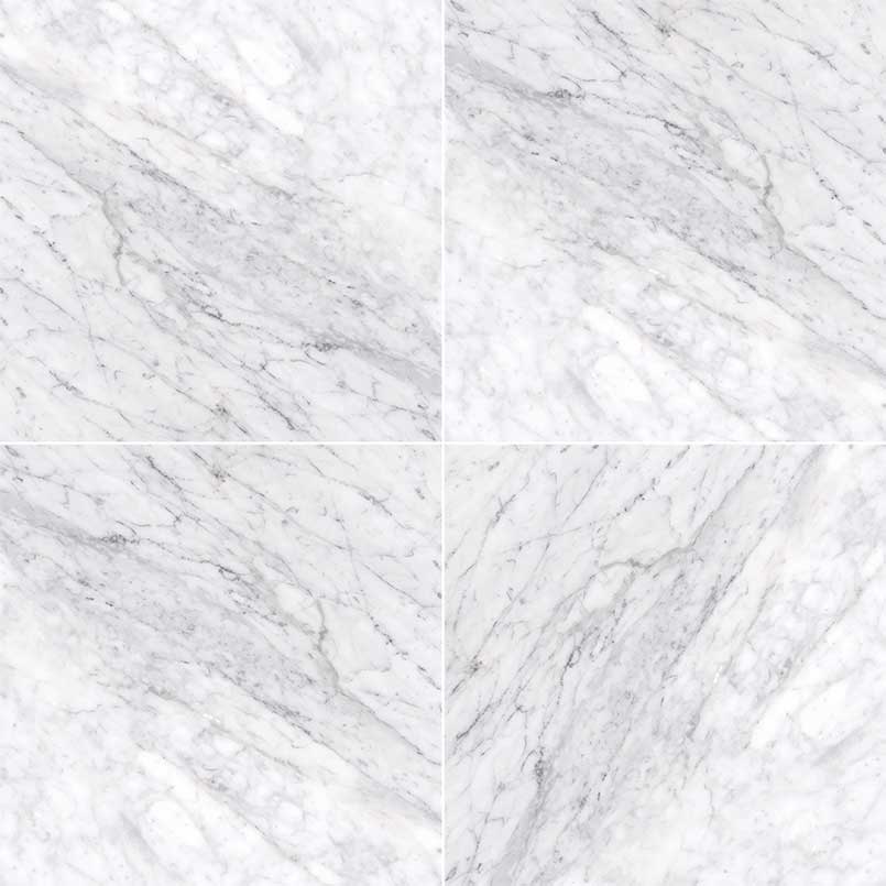 Carrara White Marble MSI Field Tiles 12" X 12" MSI - Zicana Boutique - 1