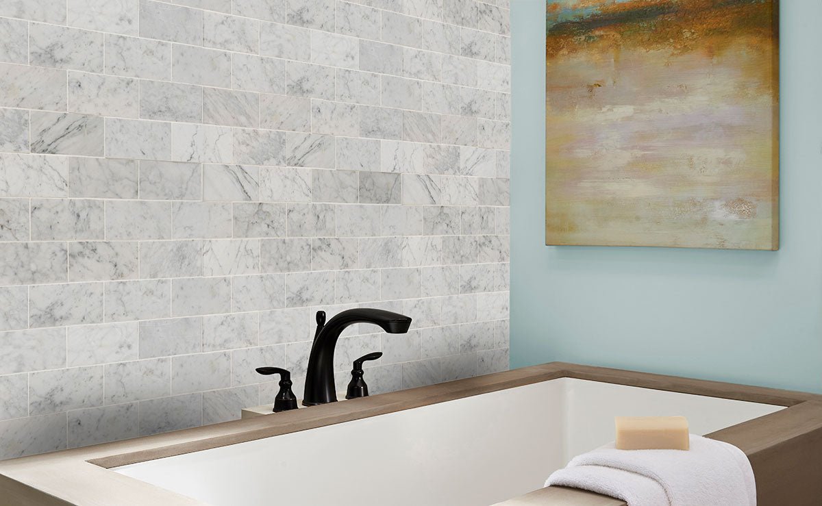 Carrara White Marble MSI Field Tiles 3" X 6" MSI - Zicana Boutique - 2