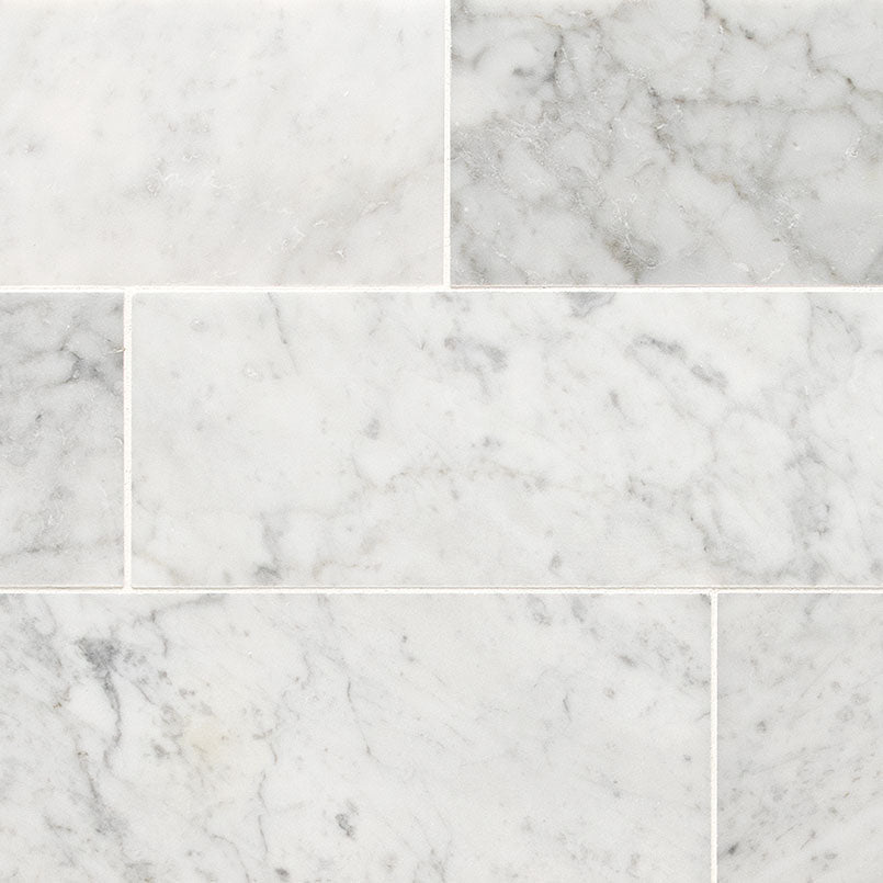 Carrara White Marble MSI Field Tiles 4" X 12" MSI - Zicana Boutique - 1