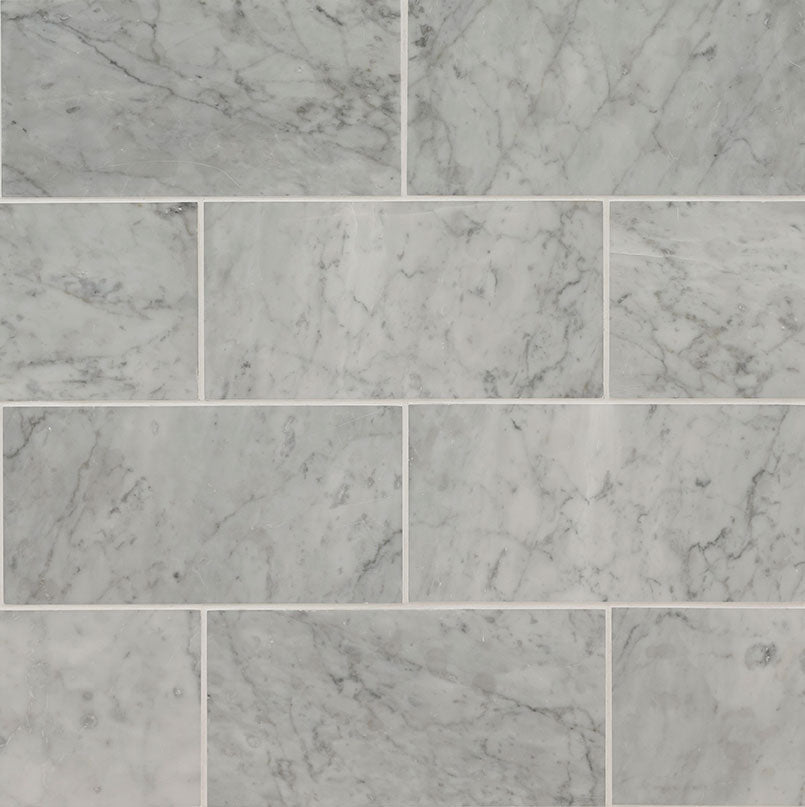 Carrara White Marble MSI Field Tiles 6" X 12" MSI - Zicana Boutique - 3