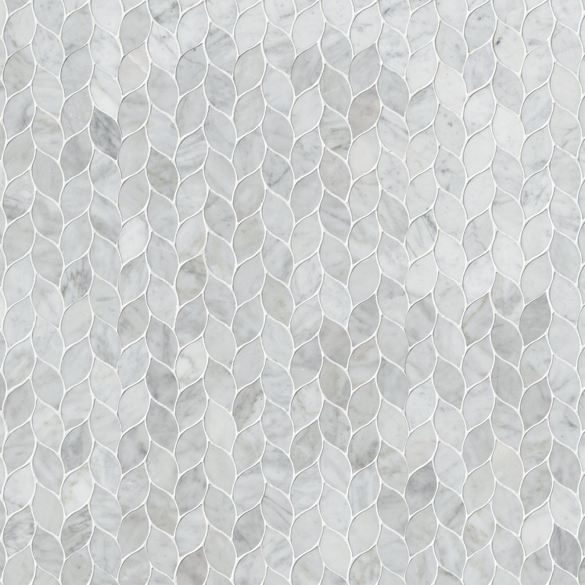 Carrara White Marble MSI Mosaic Tiles 12" X 13" Blanco Pattern MSI - Zicana Boutique - 4