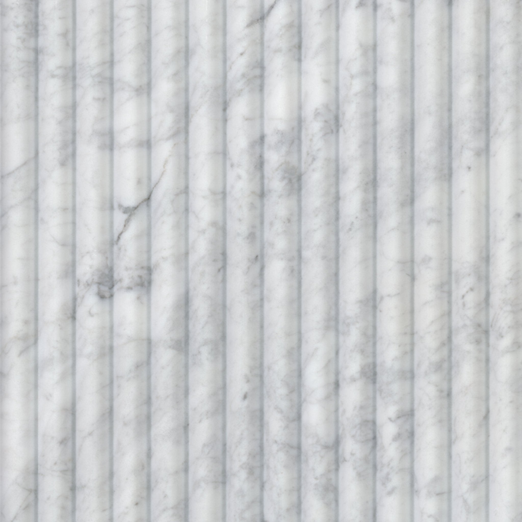 Carrara White Milano Ribbo Marble MSI Field Tiles 12" X 24" Fluted Pattern MSI - Zicana Boutique - 1