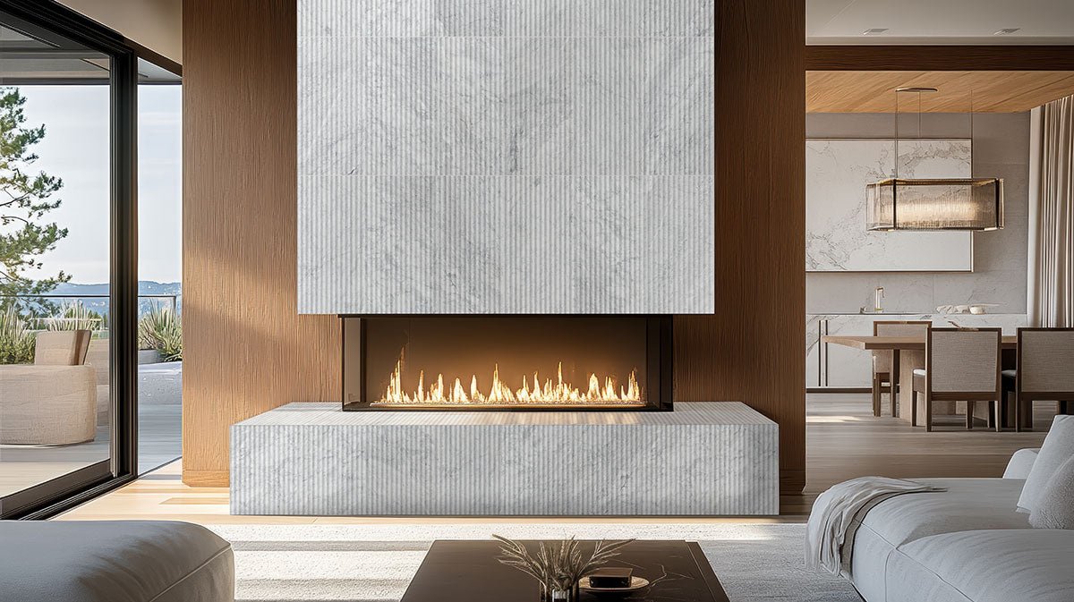 Carrara White Milano Ribbo Marble MSI Field Tiles 12" X 24" Fluted Pattern MSI - Zicana Boutique - 2