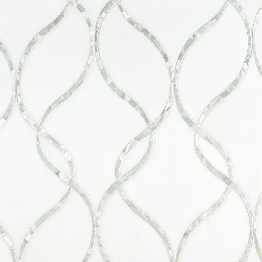 Claridges Thassos Waterjet Mosaic Artistic Tile - Zicana Boutique - 1