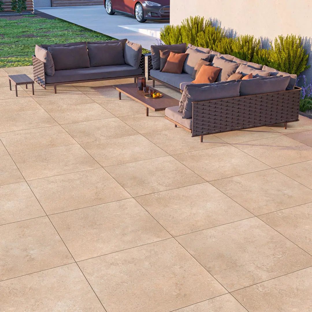Colosseo Beige Raphael 36" x 36" Pavers Raphael Porcelain - Zicana Boutique - 2
