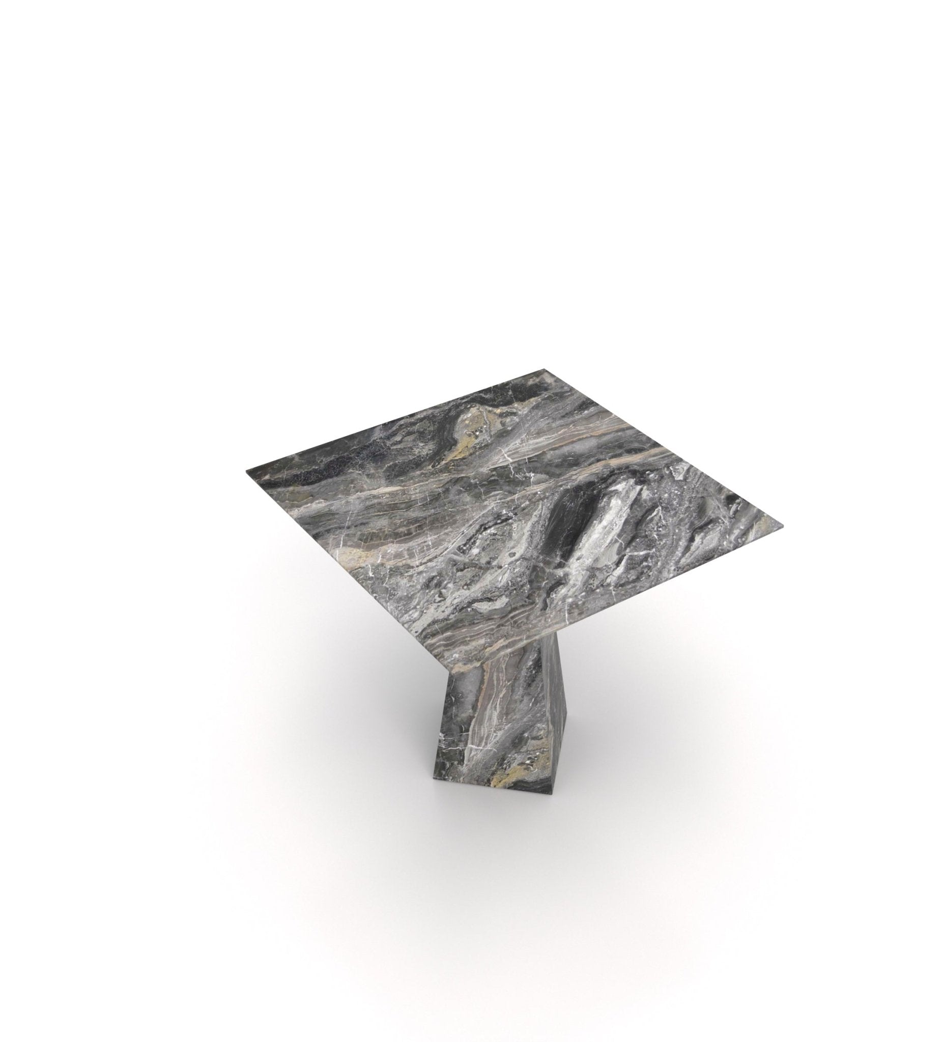 Copernico Square Side Table Marble Couture - Zicana Boutique - 4