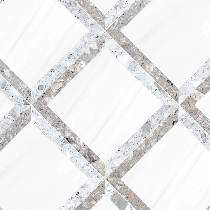 Cornella Nube Geometric Terrazo Waterjet Mosaic Zicana Boutique - Zicana Boutique - 1