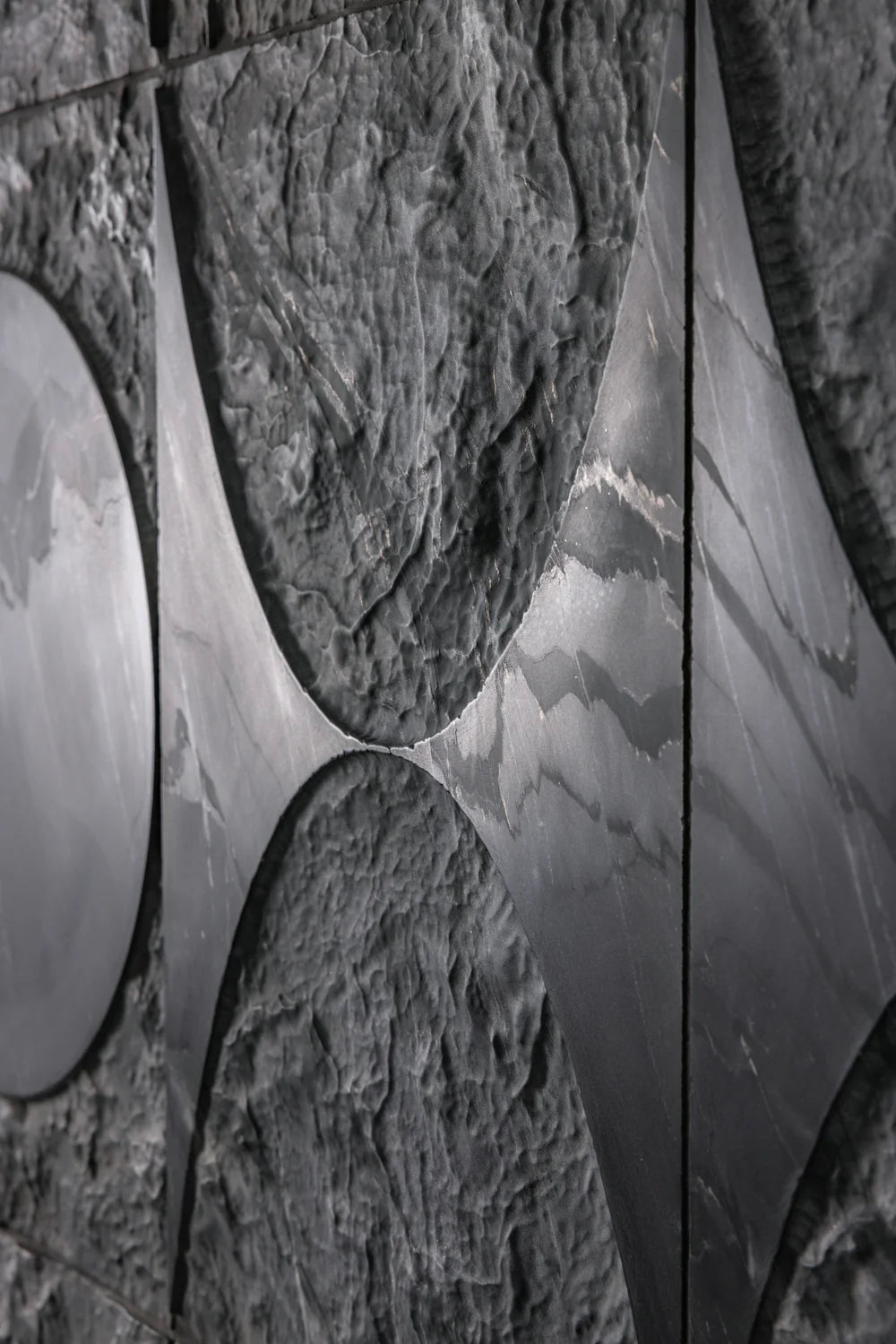 Crescent Blackwave Marble Dimensional Tile Zicana Boutique - Zicana Boutique - 3