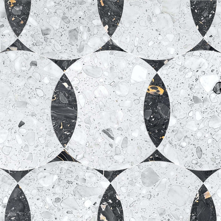 Decova Aldo Bianco Terrazo Waterjet Mosaic Zicana Boutique - Zicana Boutique - 1