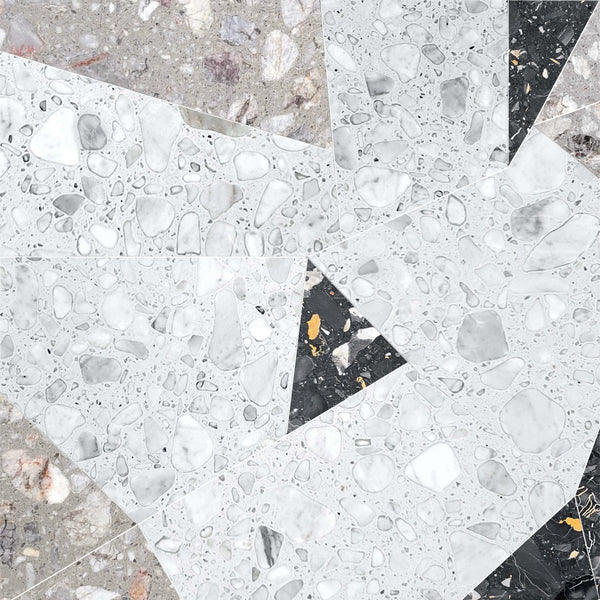 Decova Caleidos Bianco Abstract Terrazo Waterjet Mosaic Zicana Boutique - Zicana Boutique - 1