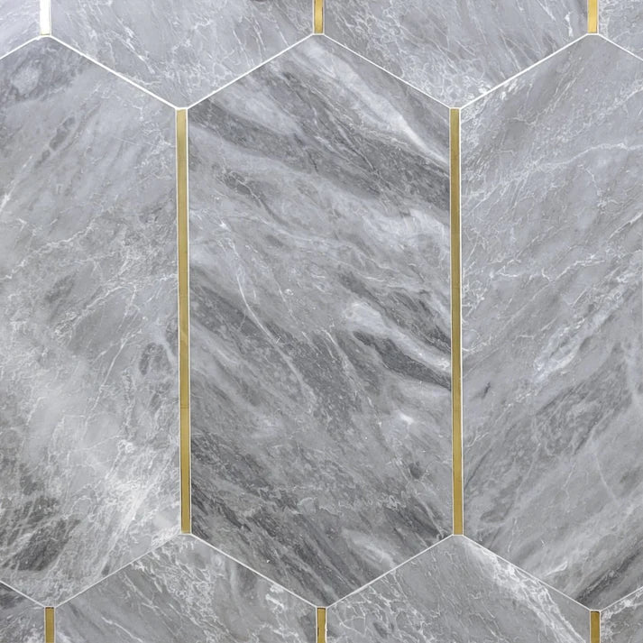 Decova Picket Marble & Metal Waterjet Tite Zicana Boutique - Zicana Boutique - 1