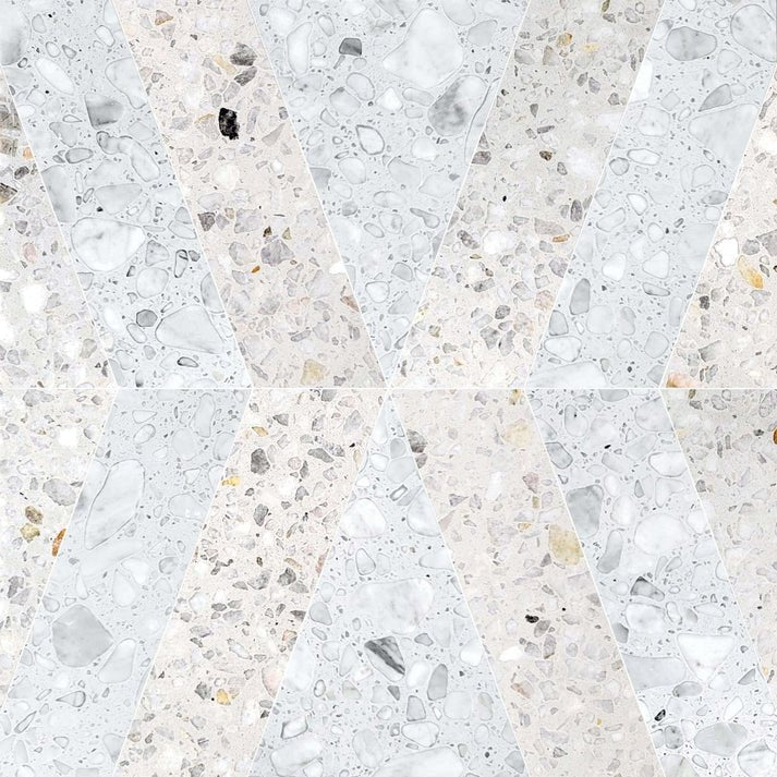 Decova York Dune Geometric Terrazo Waterjet Mosaic Zicana Boutique - Zicana Boutique - 1