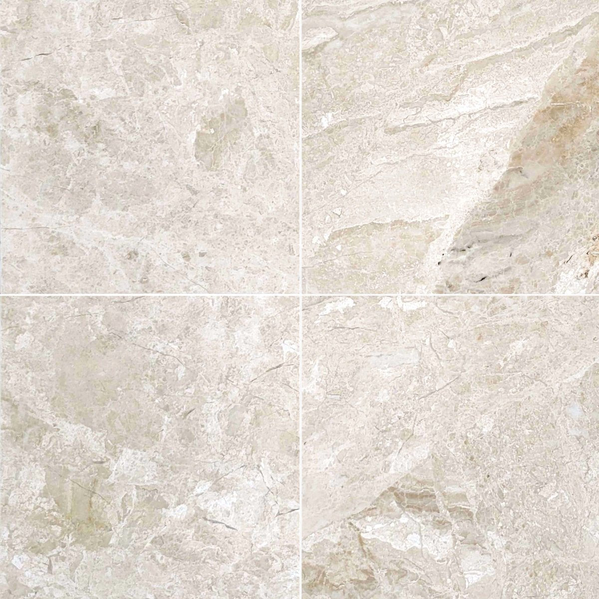 Diano Royale Polished Marble Field Tile 12''x12''x3/8'' Zicana Boutique - Zicana Boutique - 1