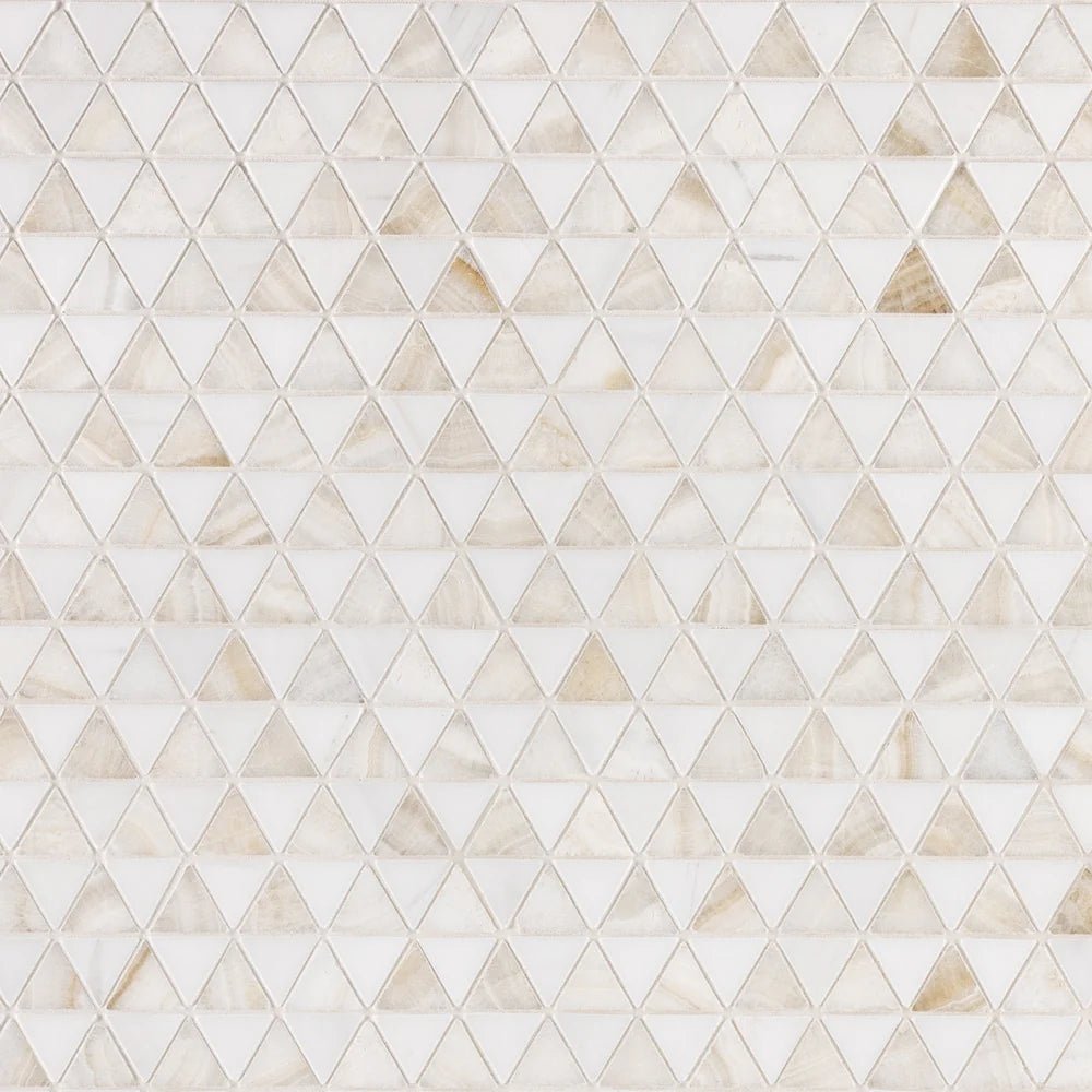 Doge Cream Mosaic Triangle Artistic Tile - Zicana Boutique - 1