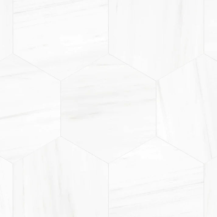 Dolomite Polished Marble 10 1/2'' Hexagon Zicana Boutique - Zicana Boutique - 1