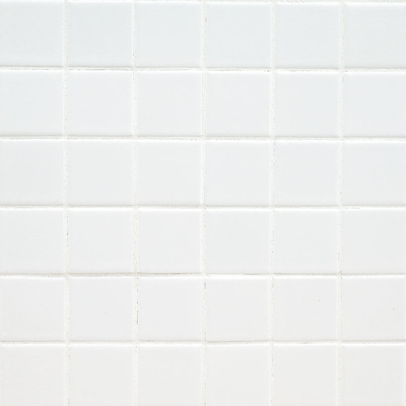 Domino White Porcelain MSI Field Tiles 2" X 2" Grid Pattern MSI - Zicana Boutique - 1