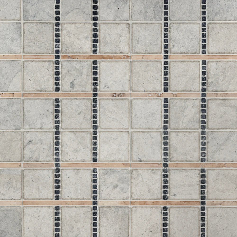 Double Check Pink Mosaic Artistic Tile - Zicana Boutique - 1
