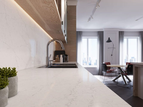 Dreamy Carrara Caesarstone - Zicana Boutique - 2