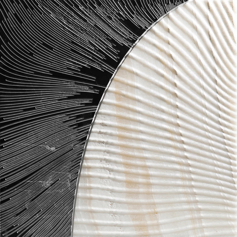 Duo by Alison Rose Nero/Vanilla Onyx Decorative Tile Artistic Tile - Zicana Boutique - 1