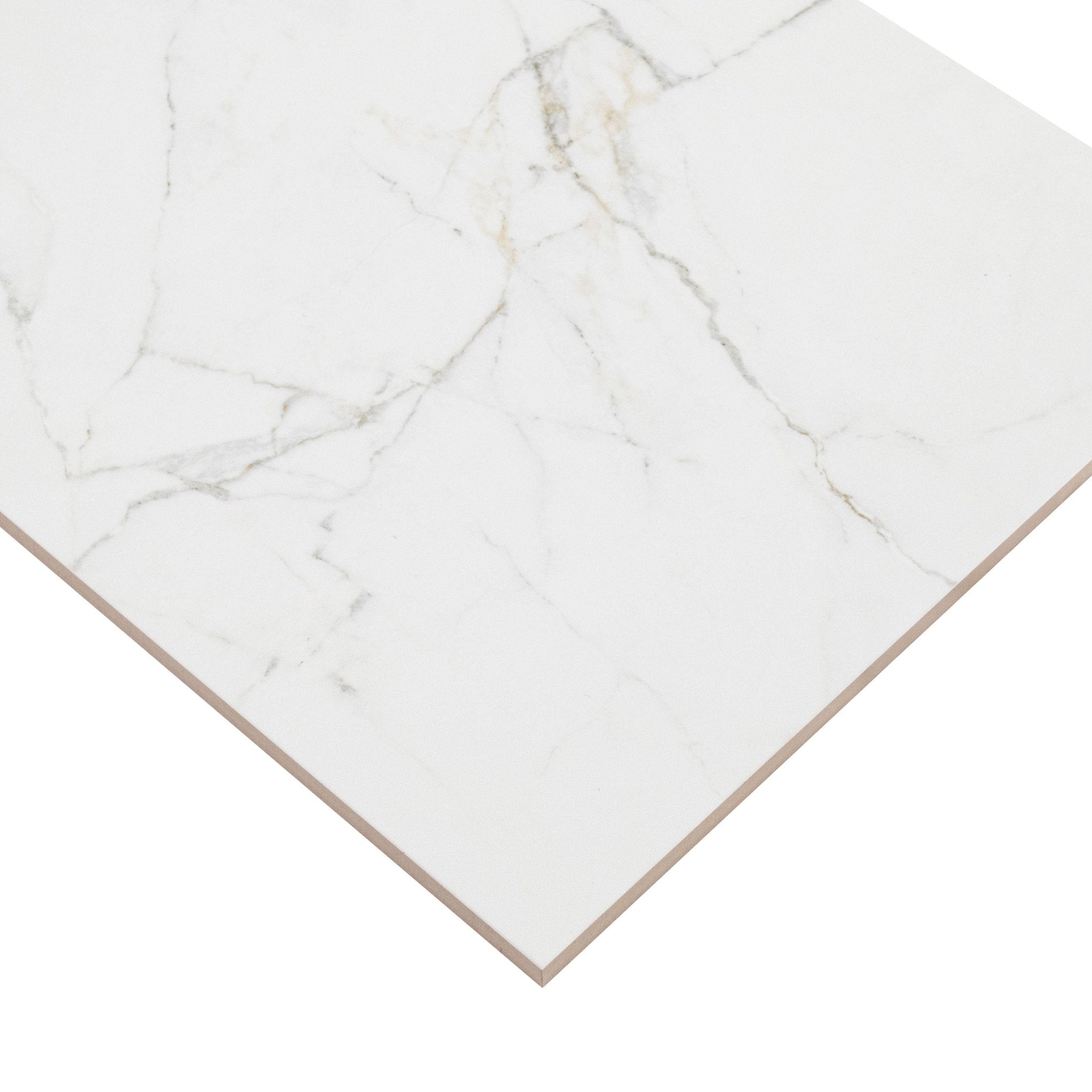 Dymo Calacatta White Ceramic MSI Field Tiles 12" X 24" MSI - Zicana Boutique - 3