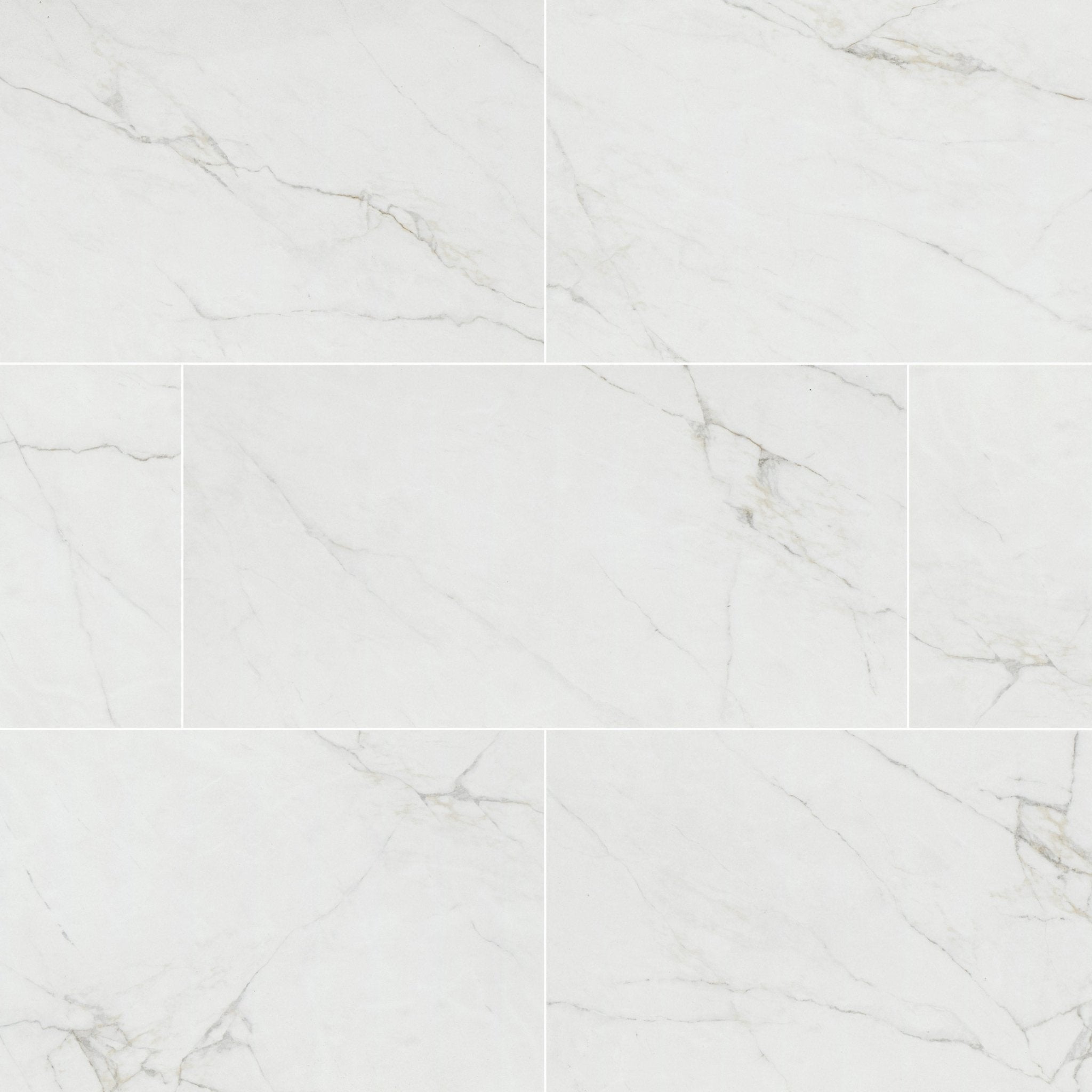 Dymo Calacatta White Ceramic MSI Field Tiles 12" X 24" MSI - Zicana Boutique - 1