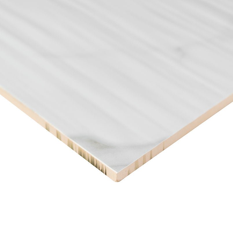 Dymo Statuary White Ceramic MSI Field Tiles 12" X 24" Stripe Pattern MSI - Zicana Boutique - 3