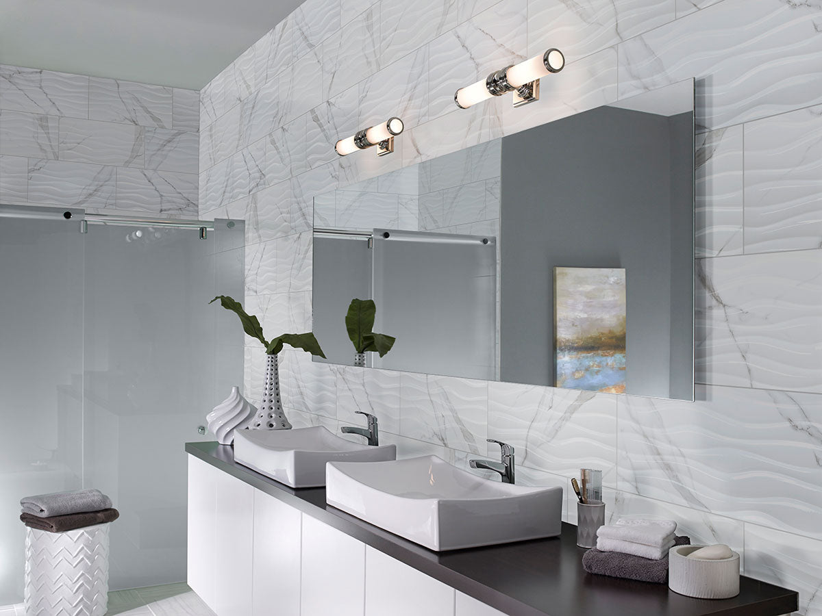 Dymo Statuary White Ceramic MSI Field Tiles 12" X 24" Wavy Pattern MSI - Zicana Boutique - 4