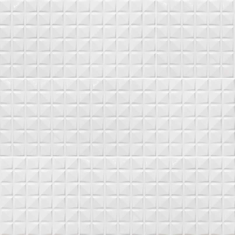 Dymo White Ceramic MSI Field Tiles 12" X 24" Chex Pattern MSI - Zicana Boutique - 1