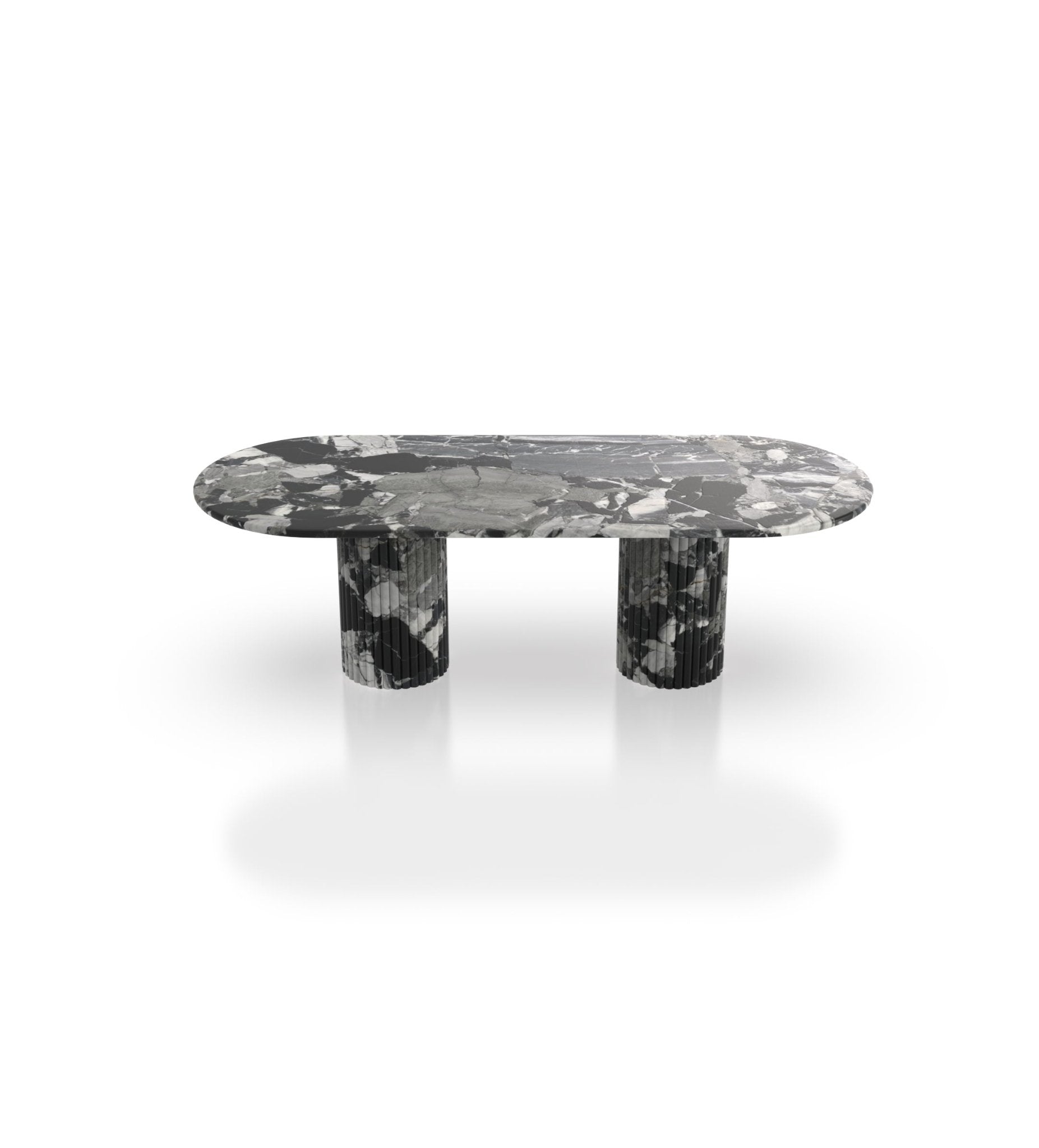 Elisa Deux Oval Dining Table Marble Couture - Zicana Boutique - 3
