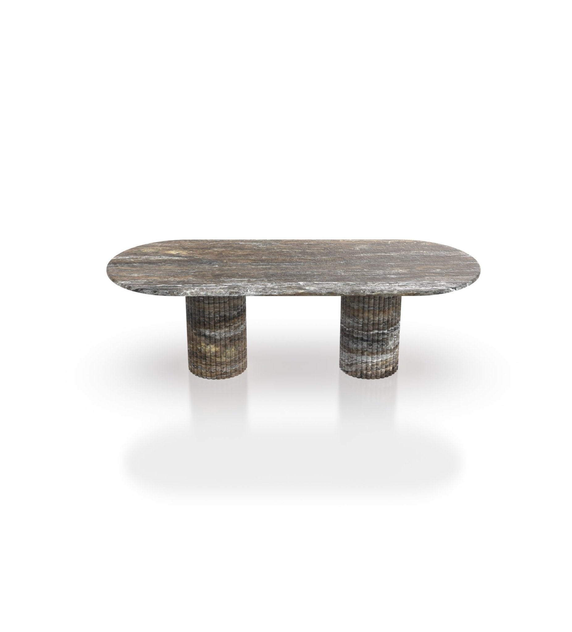 Elisa Deux Oval Dining Table Marble Couture - Zicana Boutique - 4