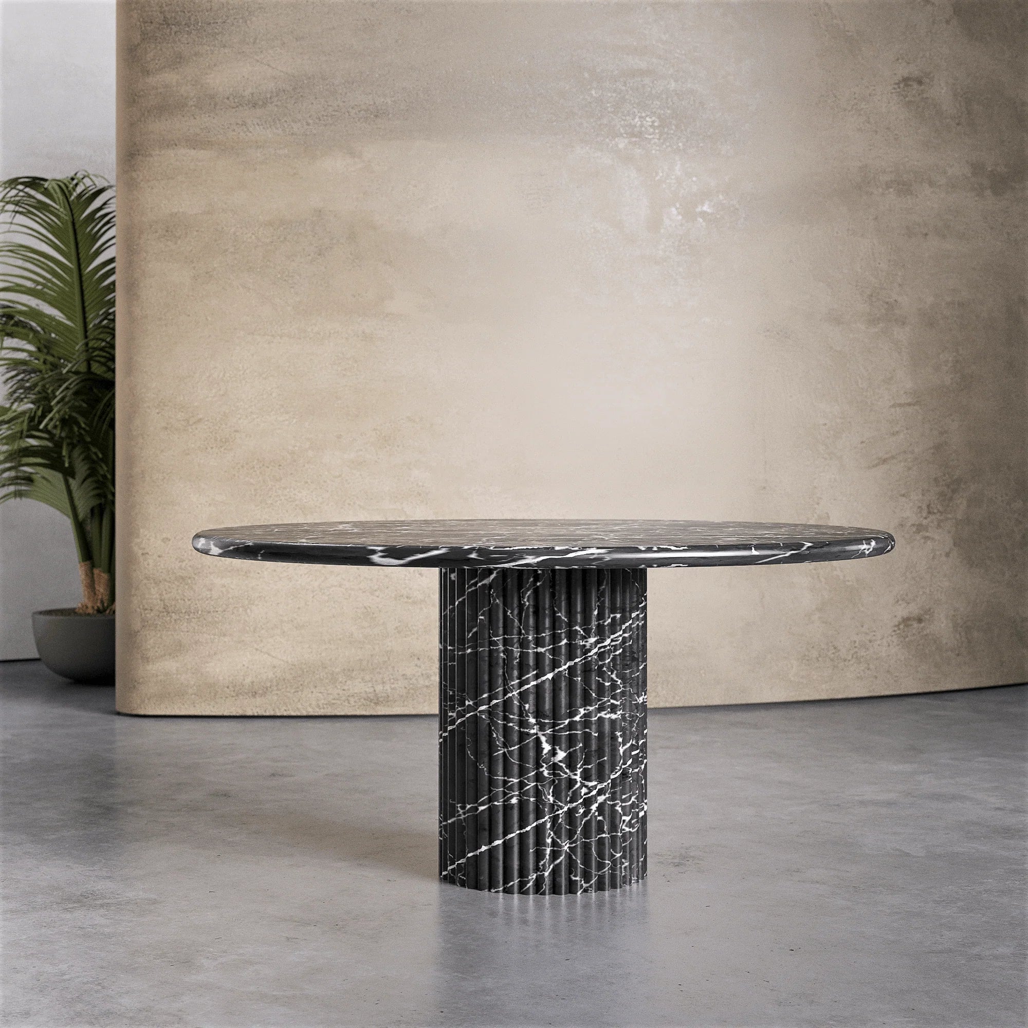 Elisa Petit Round Dining Table Marble Couture - Zicana Boutique - 13
