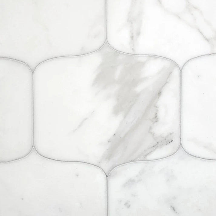 Essenza Beta Arabesque Marble Waterjet Tile Zicana Boutique - Zicana Boutique - 1