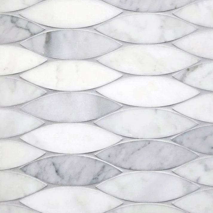 Essenza Manis Geometric Marble Waterjet Mosaic Zicana Boutique - Zicana Boutique - 1