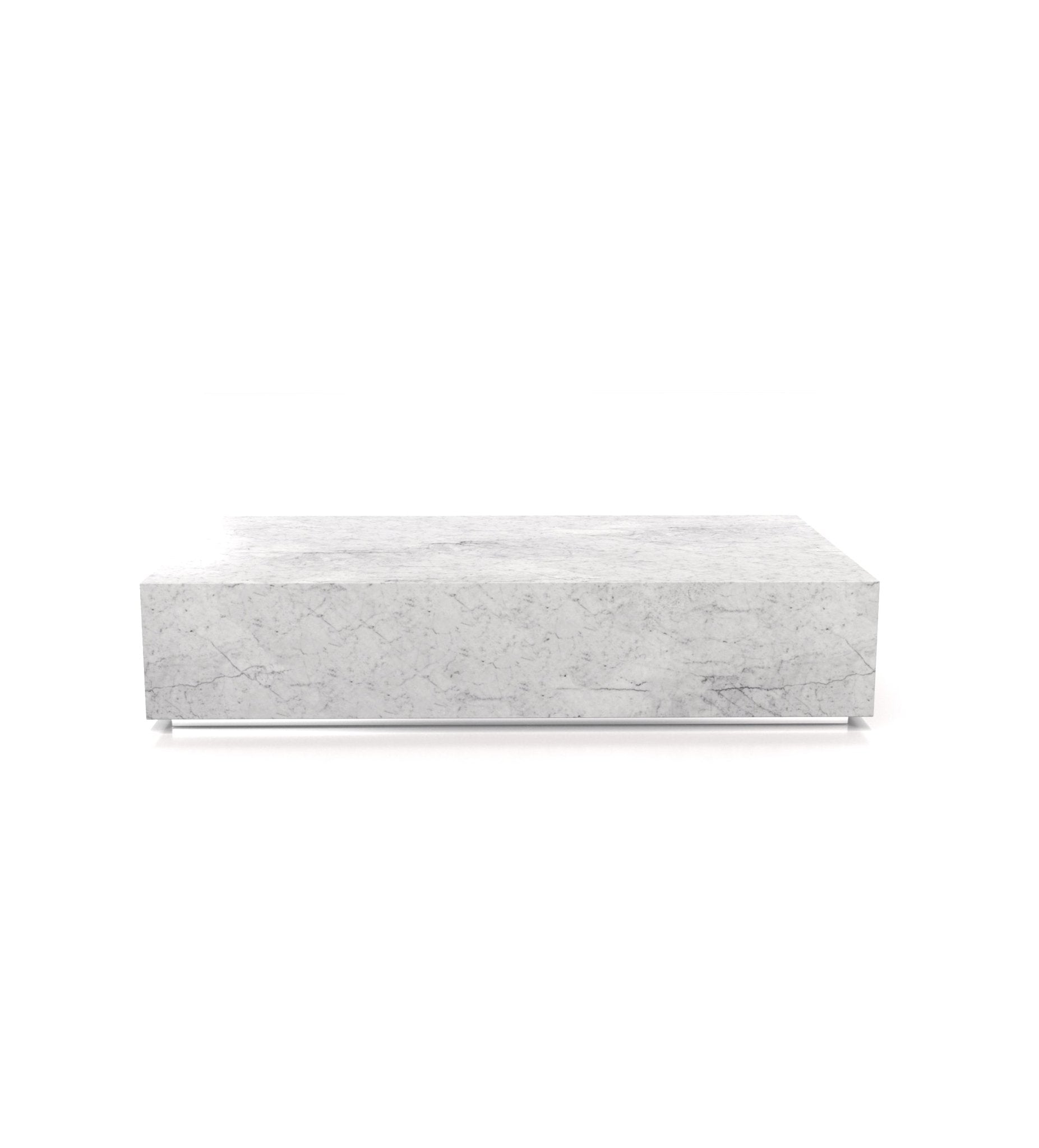 Firenze Rectangular Plinth Coffee Table Marble Couture - Zicana Boutique - 7