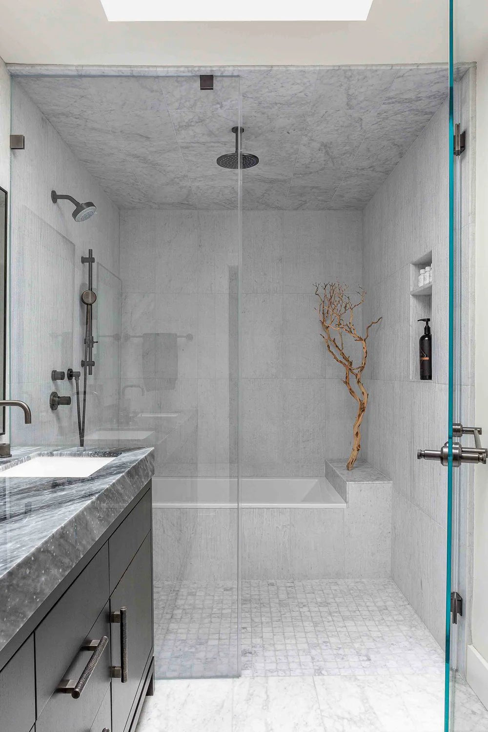 Forest By Lori Weitzner Bianco Carrara Marble Decorative Tile Artistic Tile - Zicana Boutique - 5