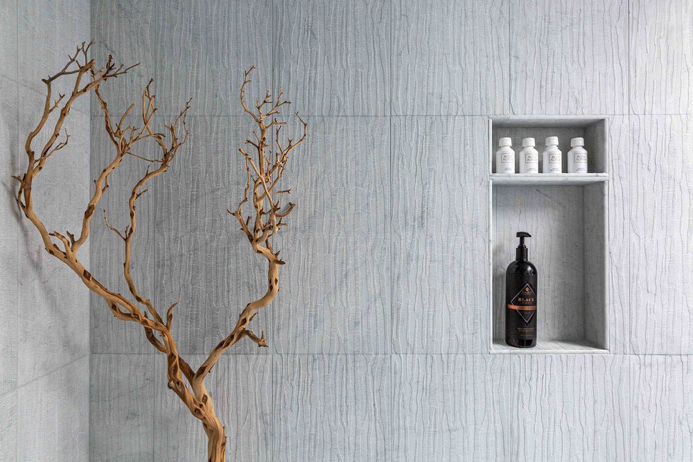 Forest By Lori Weitzner Bianco Carrara Marble Decorative Tile Zicana Boutique - Zicana Boutique - 7