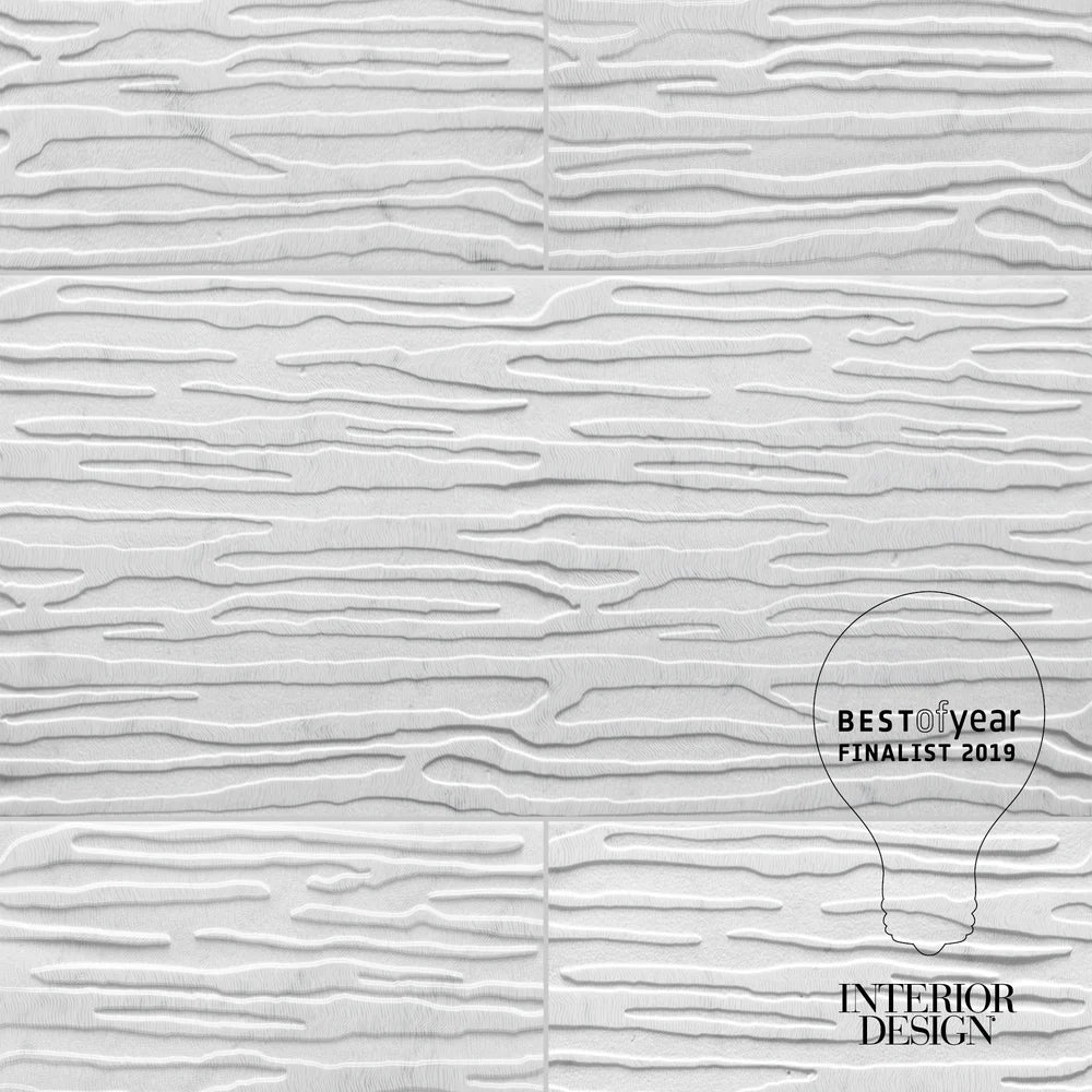 Forest By Lori Weitzner Bianco Carrara Marble Decorative Tile Zicana Boutique - Zicana Boutique - 1