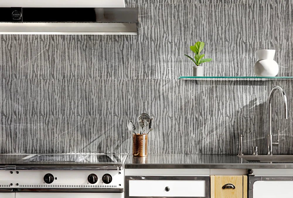 Forest By Lori Weitzner China Black Marble Decorative Tile Zicana Boutique - Zicana Boutique - 2